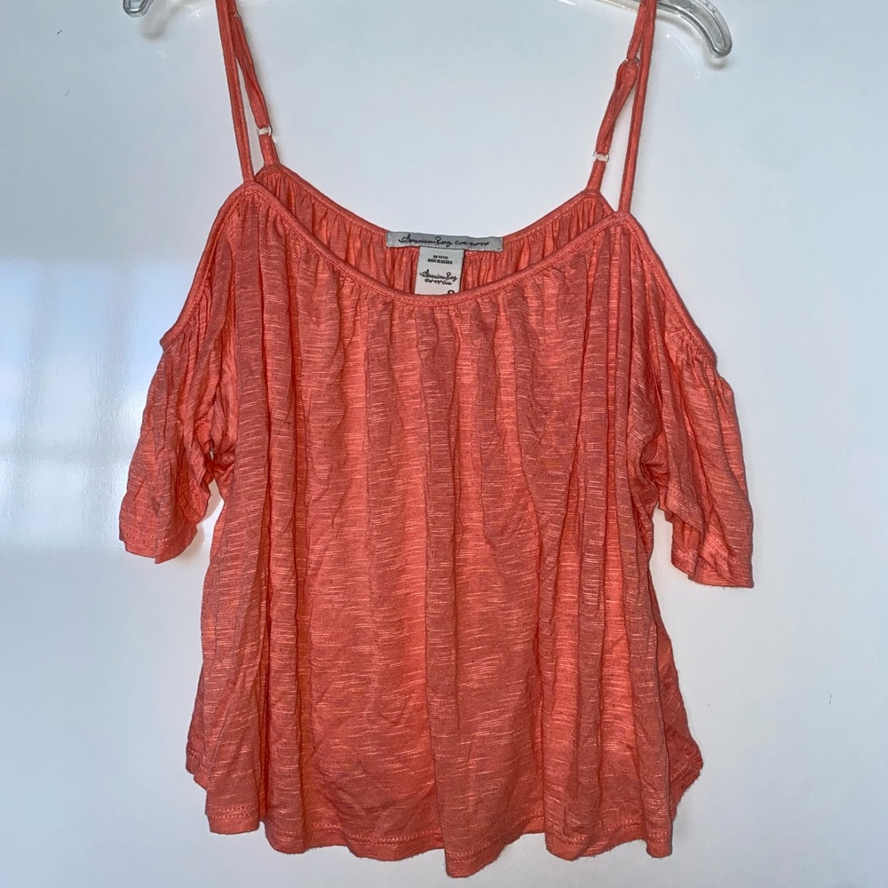 American rag coral orange tanktop
